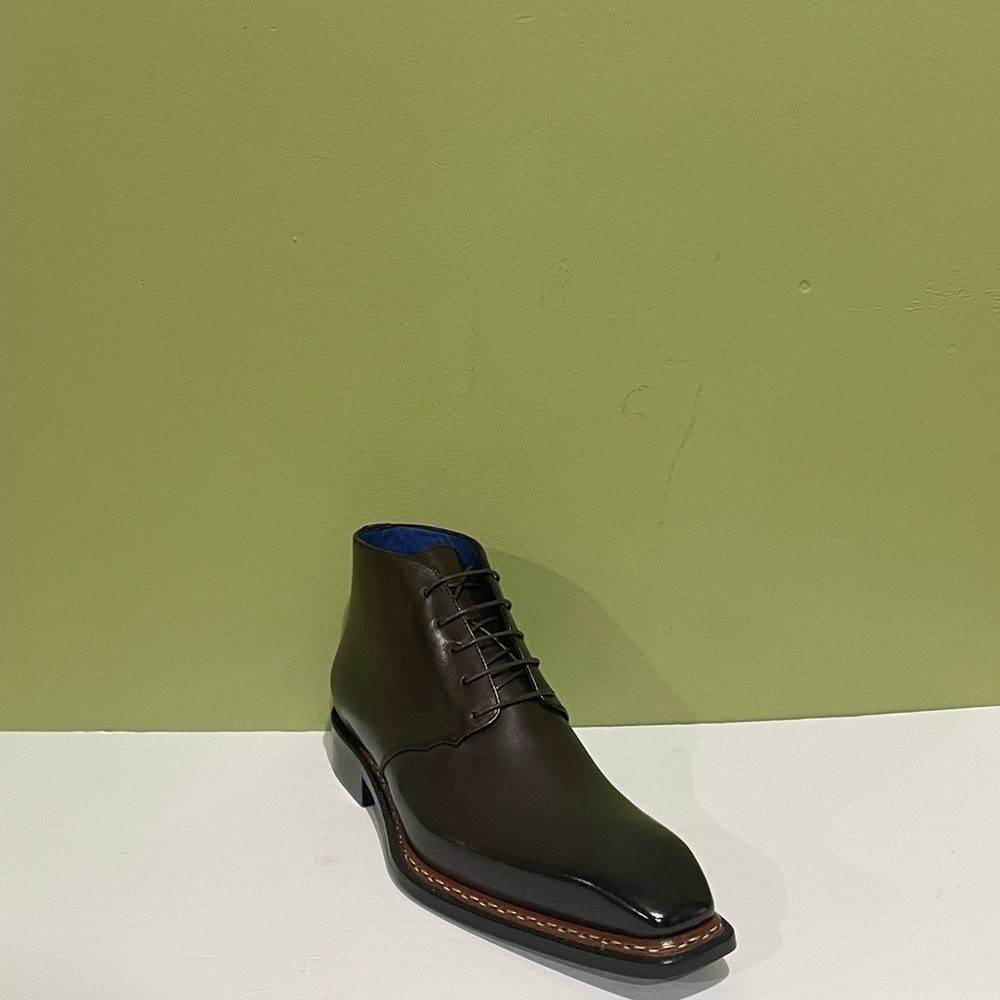 Emilio Franco ankle boot chukka chocolate oxford leather calf lace up - Picture 2 of 6
